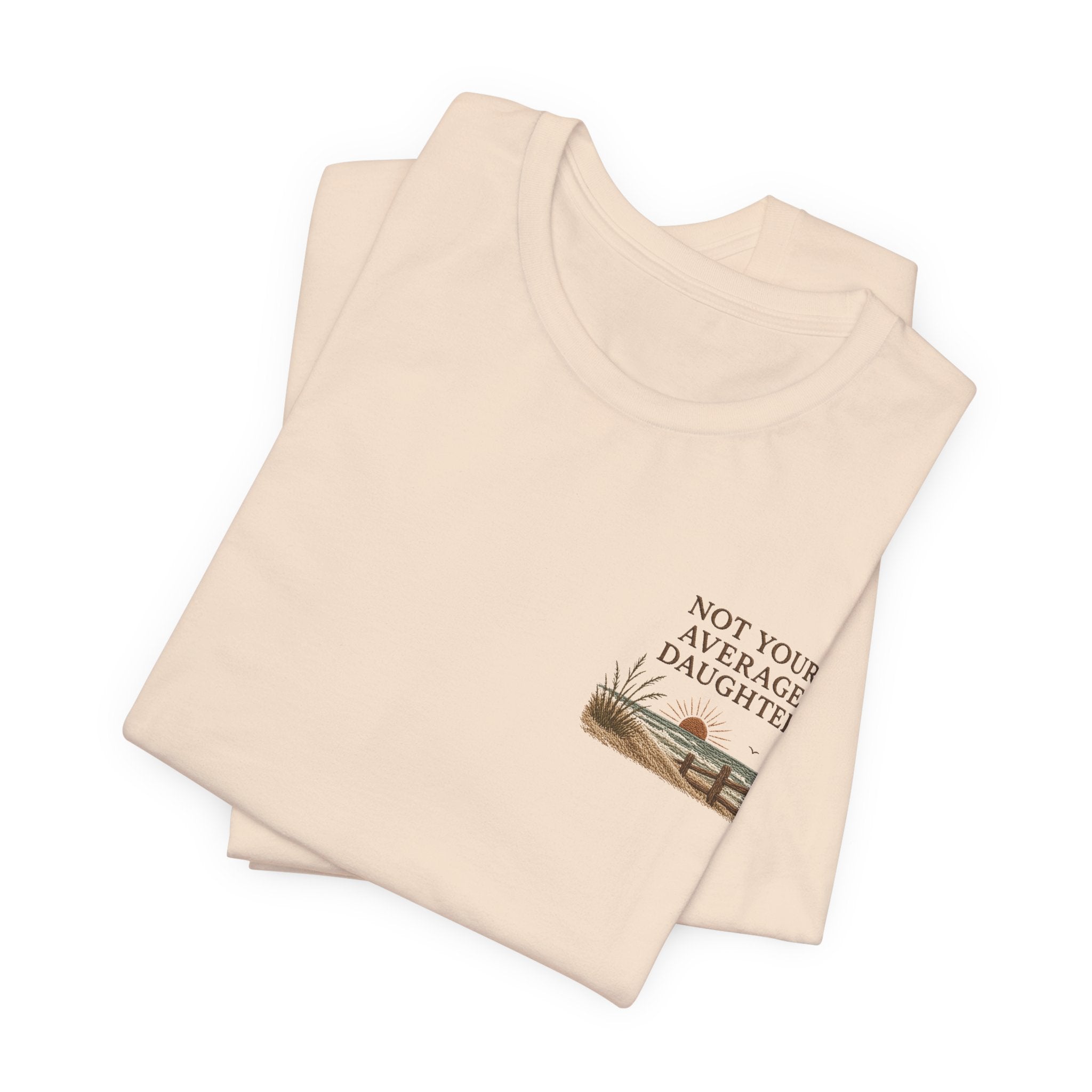 The Point Is To Be Different T‑Shirt — "Not Your Average Daughter" Chest Print