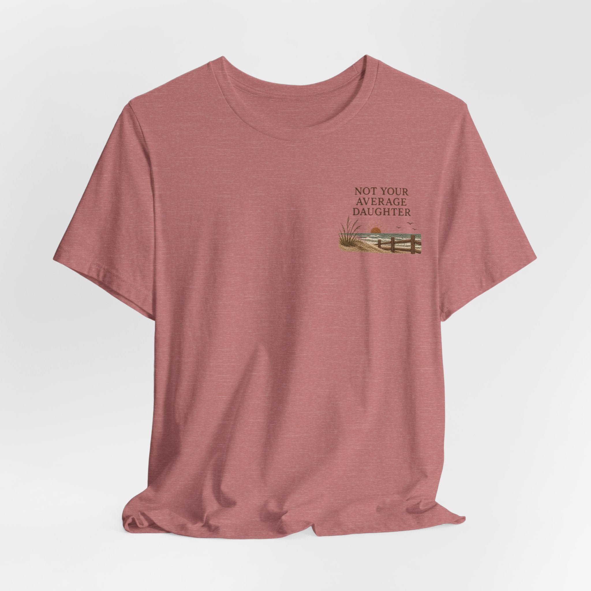 The Point Is To Be Different T‑Shirt — "Not Your Average Daughter" Chest Print