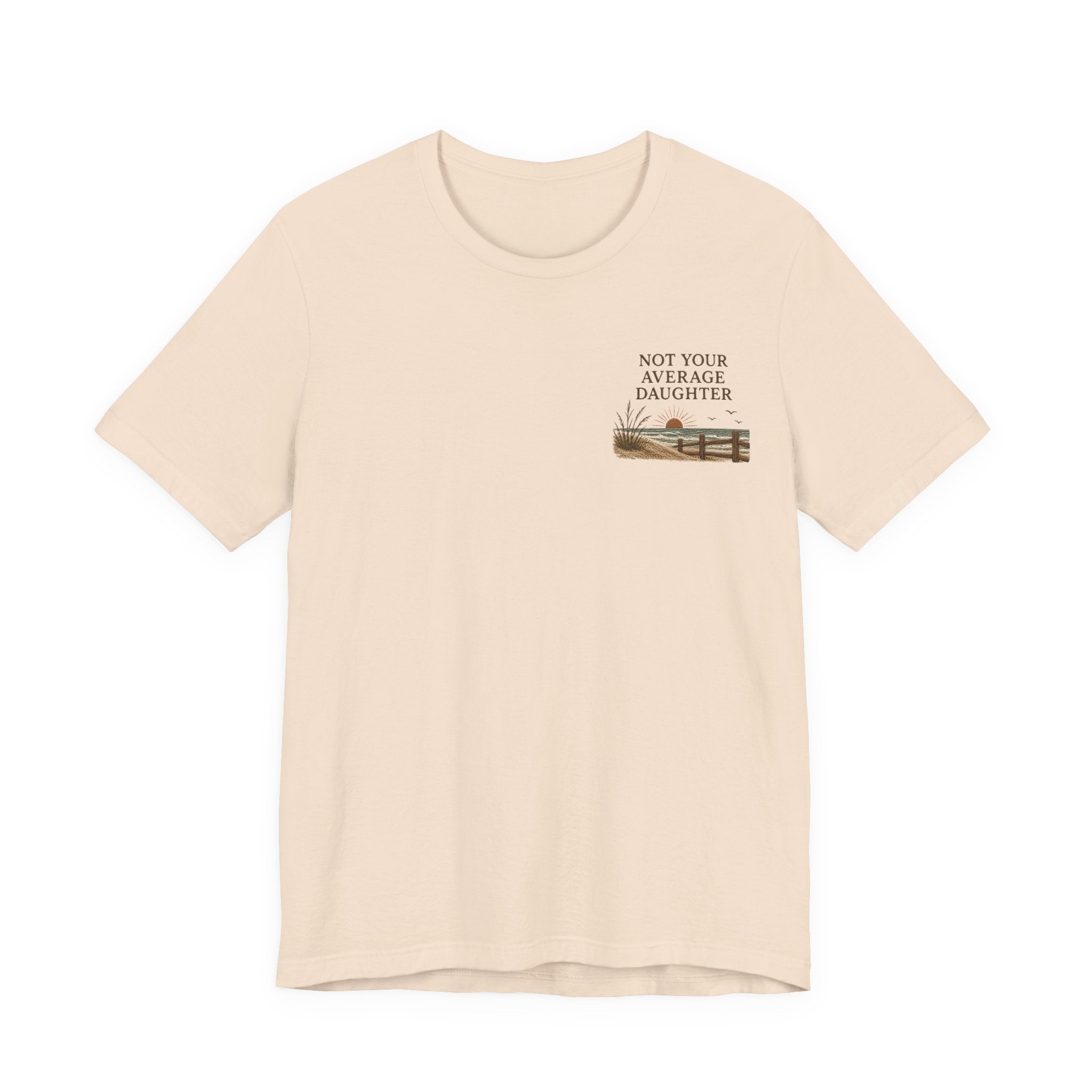 The Point Is To Be Different T‑Shirt — "Not Your Average Daughter" Chest Print